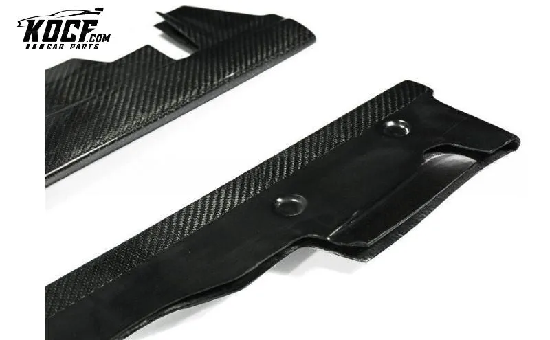 2008-2012 BMW 3 SERIES E30 E36 E46 E90 E91 E92 E93 F30 F31 F34 G20 Coupe Convertible M3 GTR-S Real Carbon Fiber Side Skirt Extension (205x20cm)