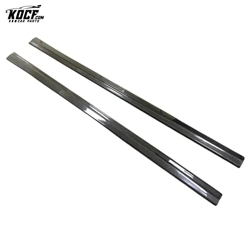 2016-2019 Flat shape Style Carbon Fiber Side Skirts Rocker Panels Side Trim Spoiler Car Styling For BMW F87 M2 M2C