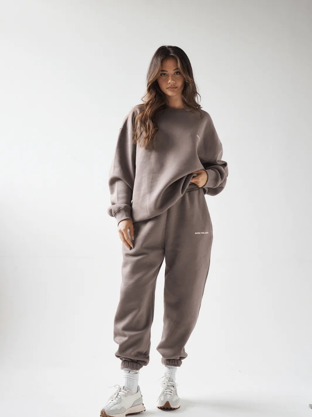 Baggy Essential Joggers - Washed Brown
