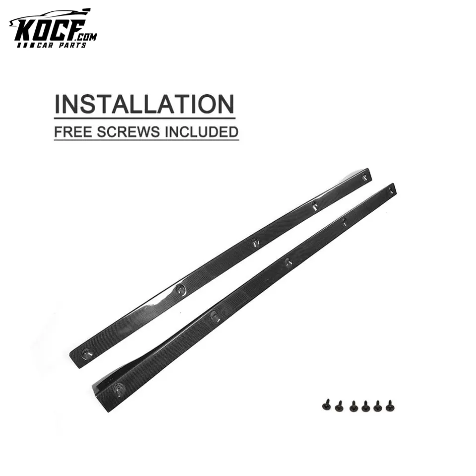 Carbon Car Side Skirts for Audi A3 8V S-LINE S3 Sportback 14-15