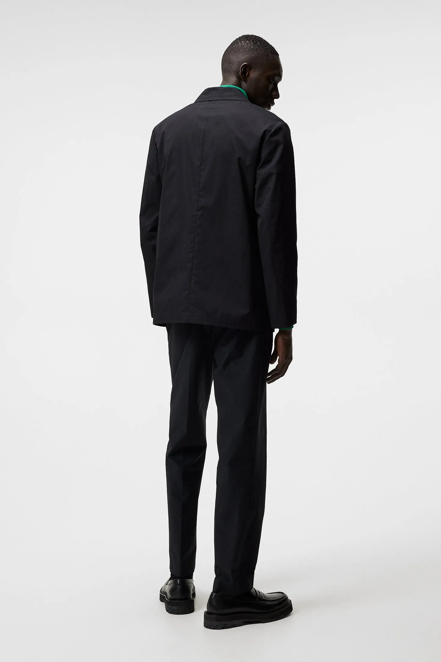 David U Light Cotton Blazer / Black