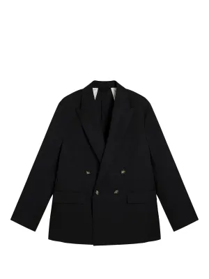David U Light Cotton Blazer / Black