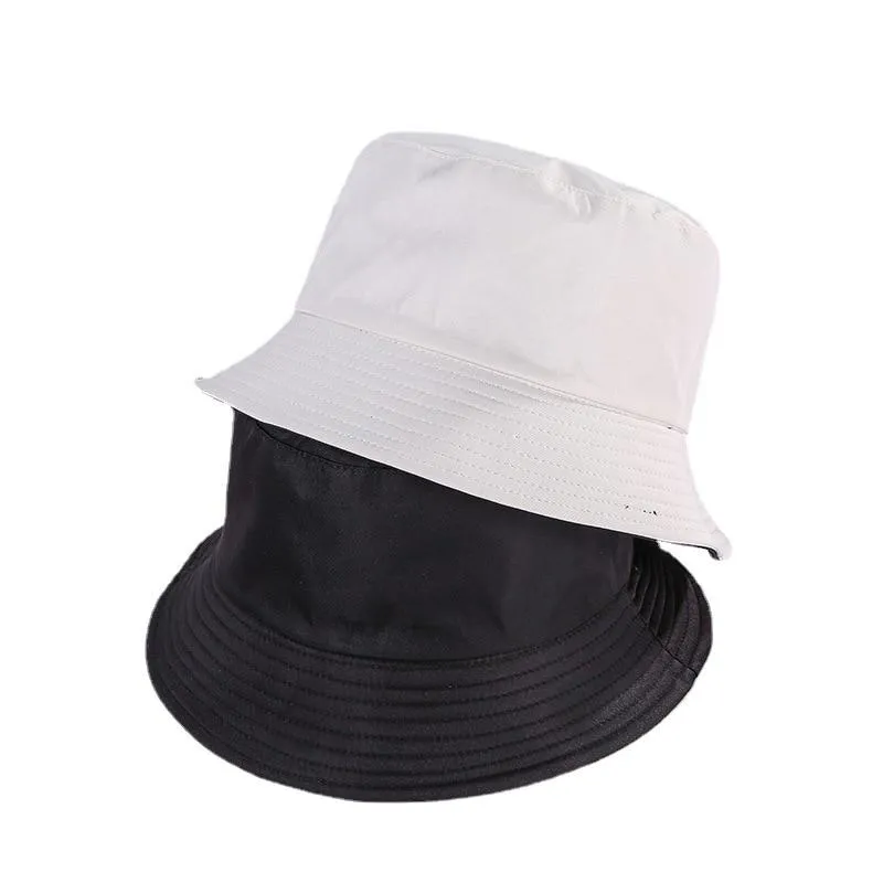 Double-faced Unisex Bucket Women Hat Outdoor Travel Cycling Caps
