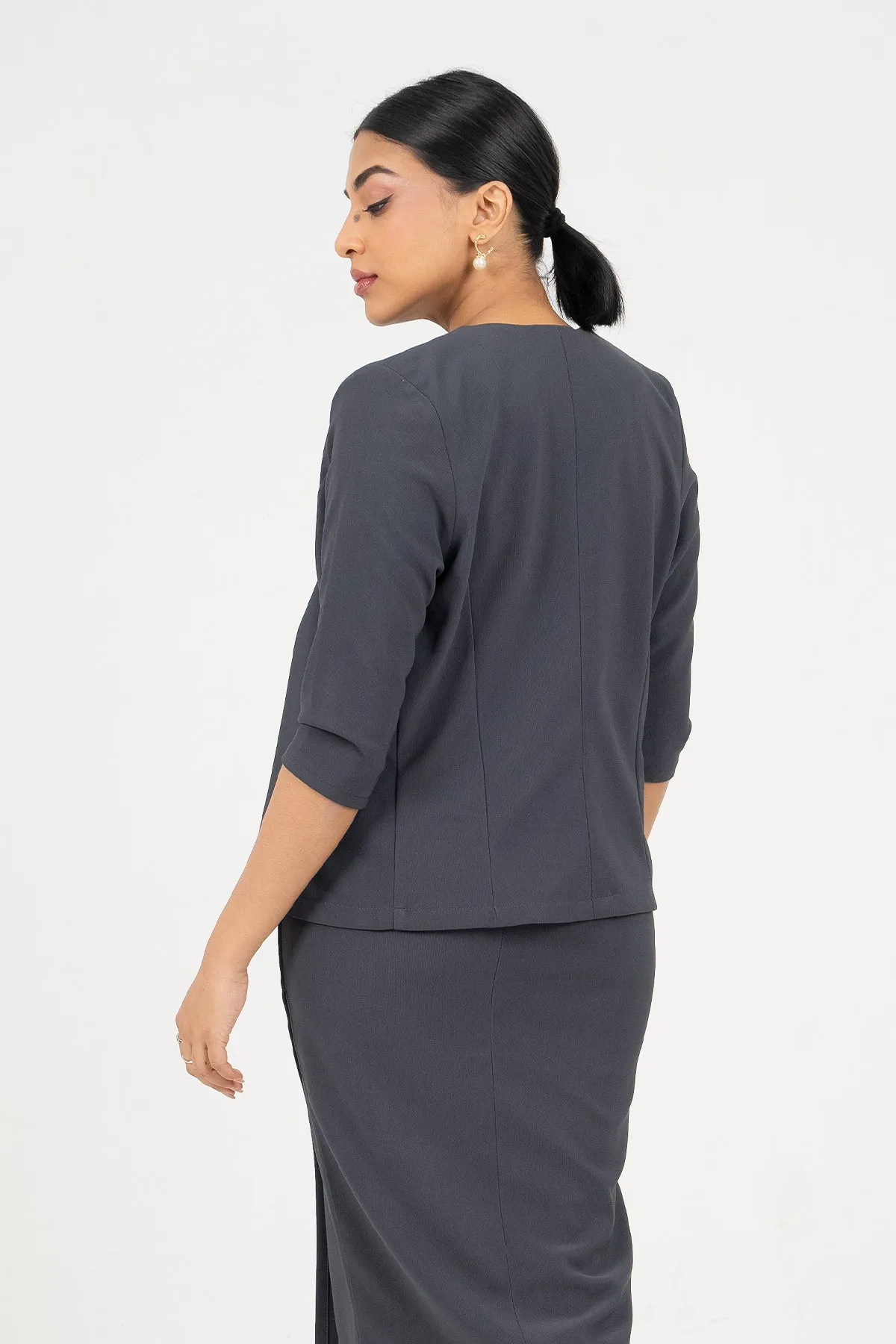 Envogue Women's 38/4 Sleeve Chic Office Jacket