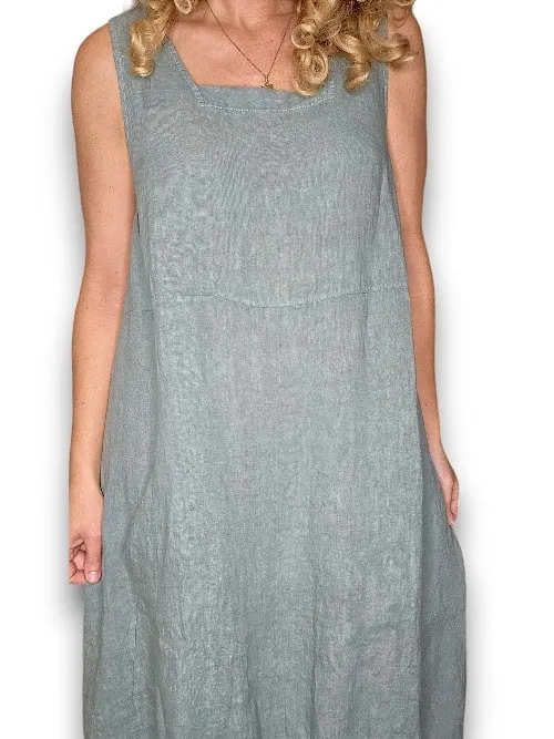 Helga May: Maxi Tank Dress - Faded Forest