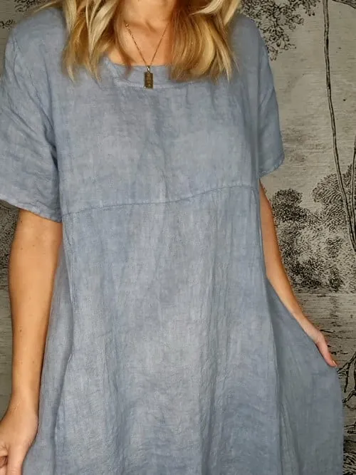 Helga May: Mid Sleeve Maxi Dress - Petrol