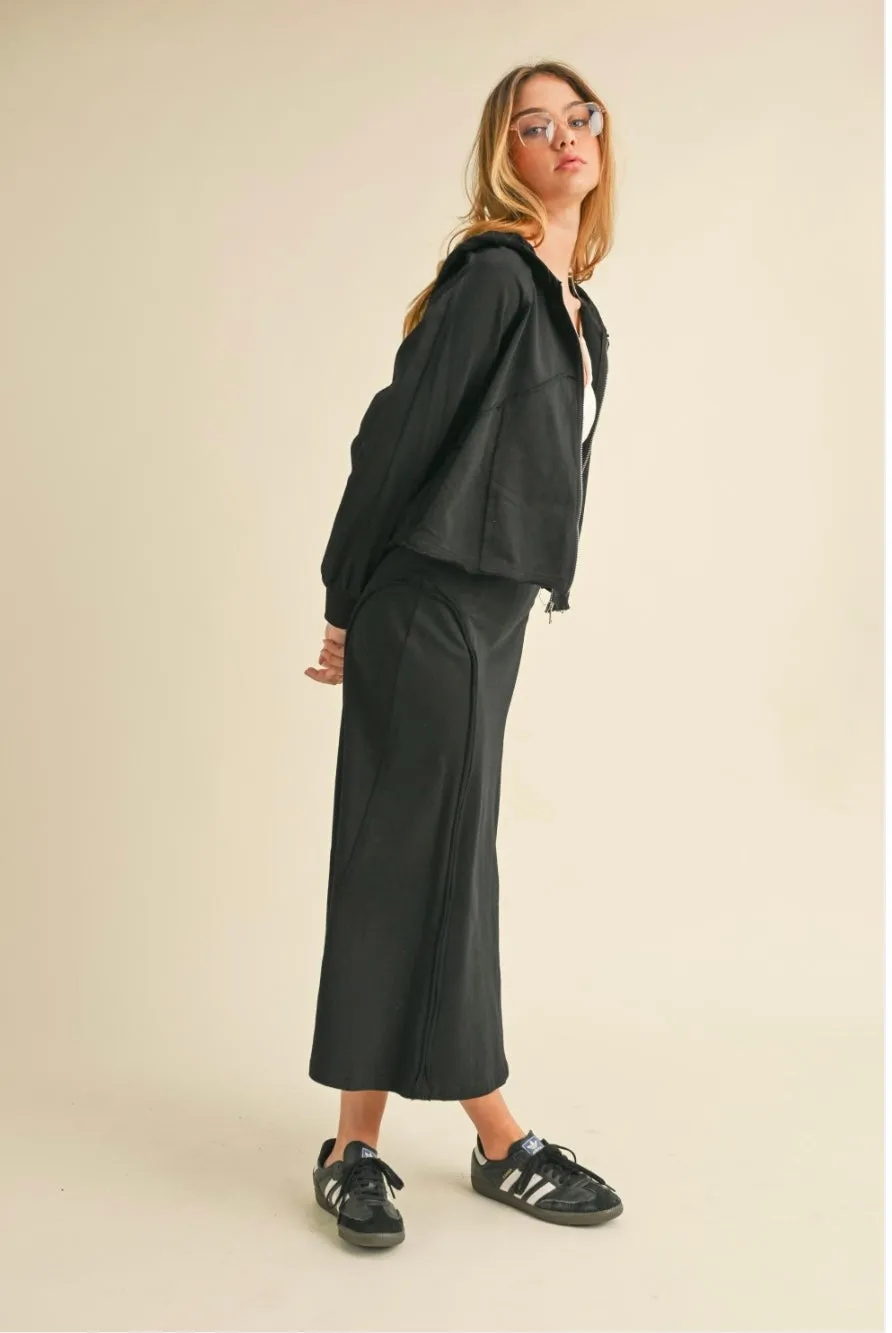 Hoodie and Skirt Set by Heyson