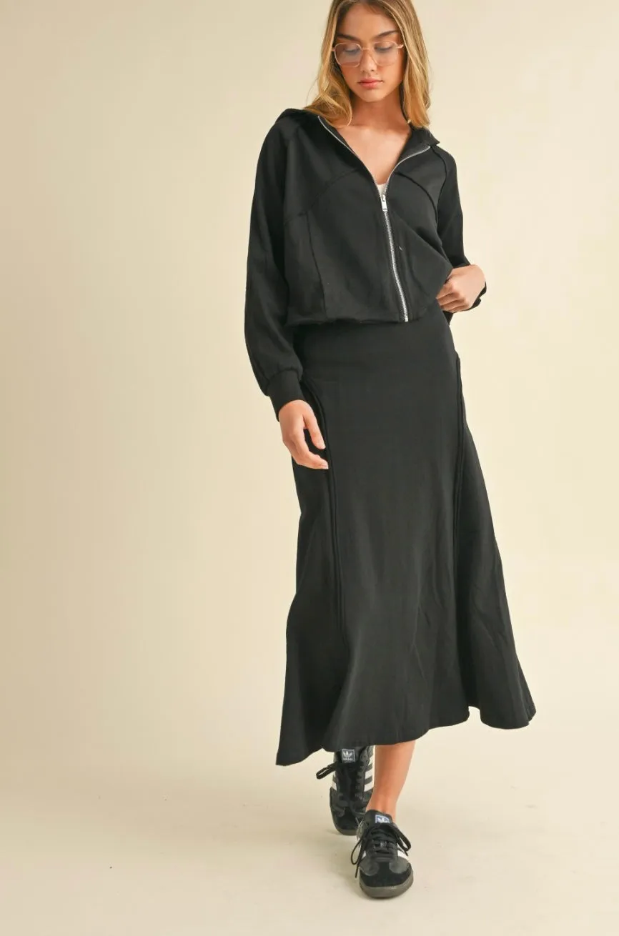 Hoodie and Skirt Set by Heyson