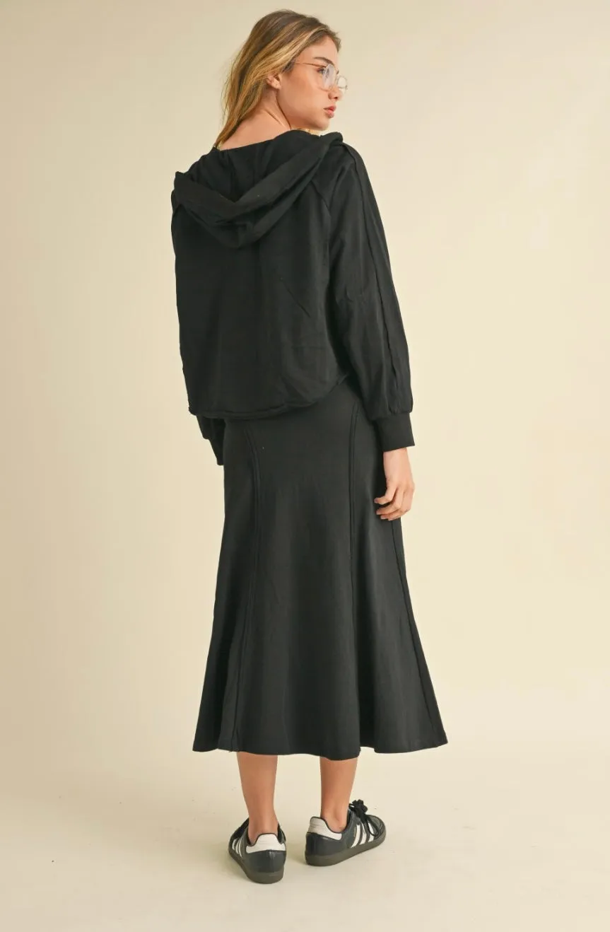 Hoodie and Skirt Set by Heyson