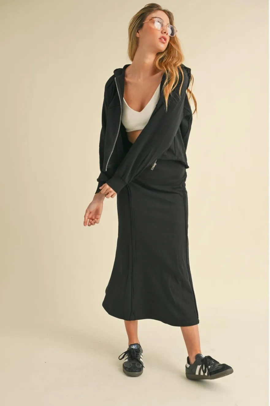 Hoodie and Skirt Set by Heyson