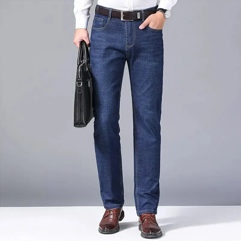 Jeans i klassisk denim fr mn