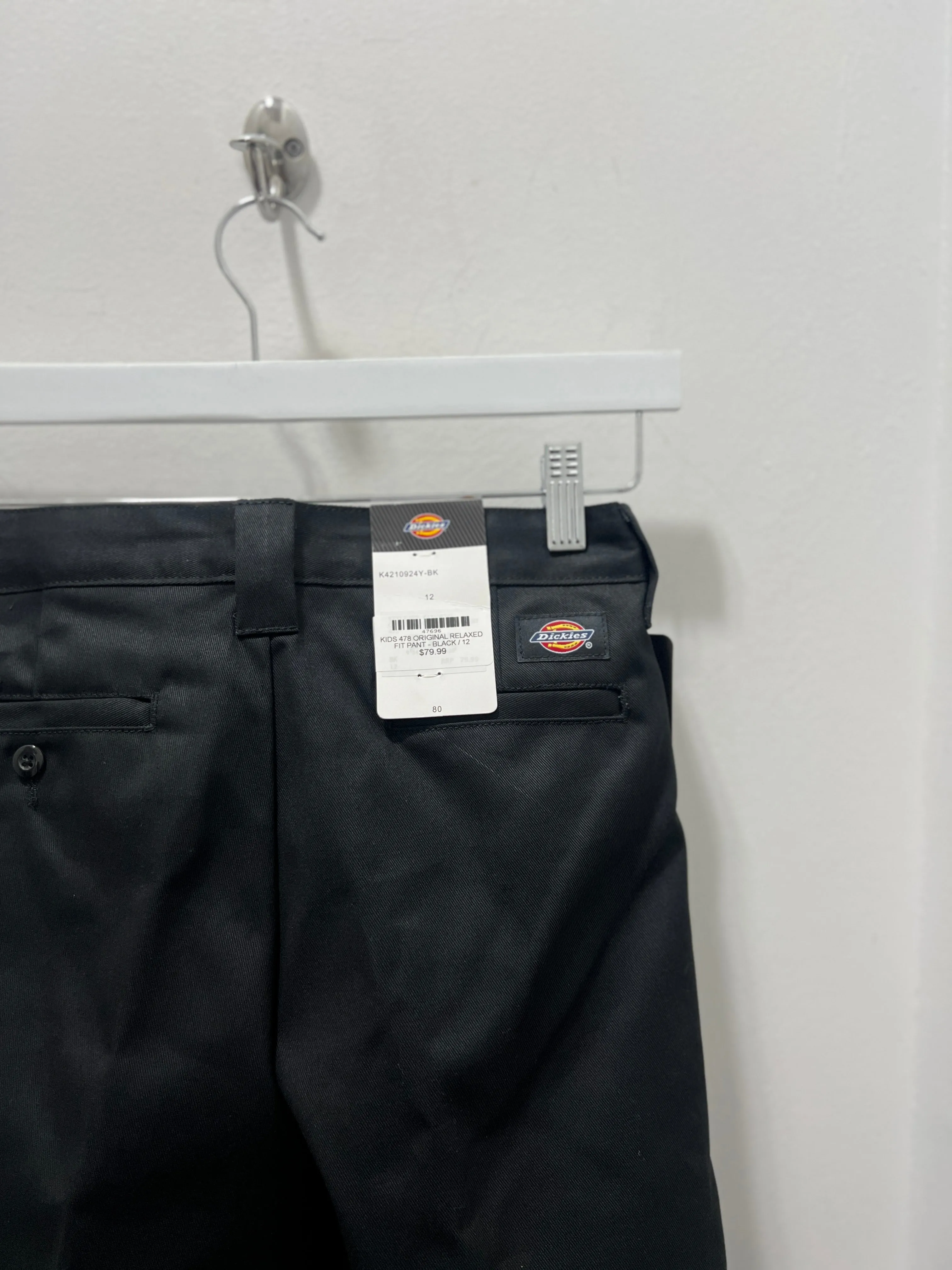 KIDS 478 ORIGINAL RELAXED FIT PANT - BLACK