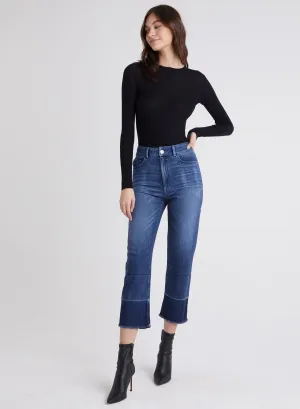 Lennon Straight Leg Open Hem Jean