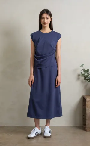 Navy Pencil Skirt