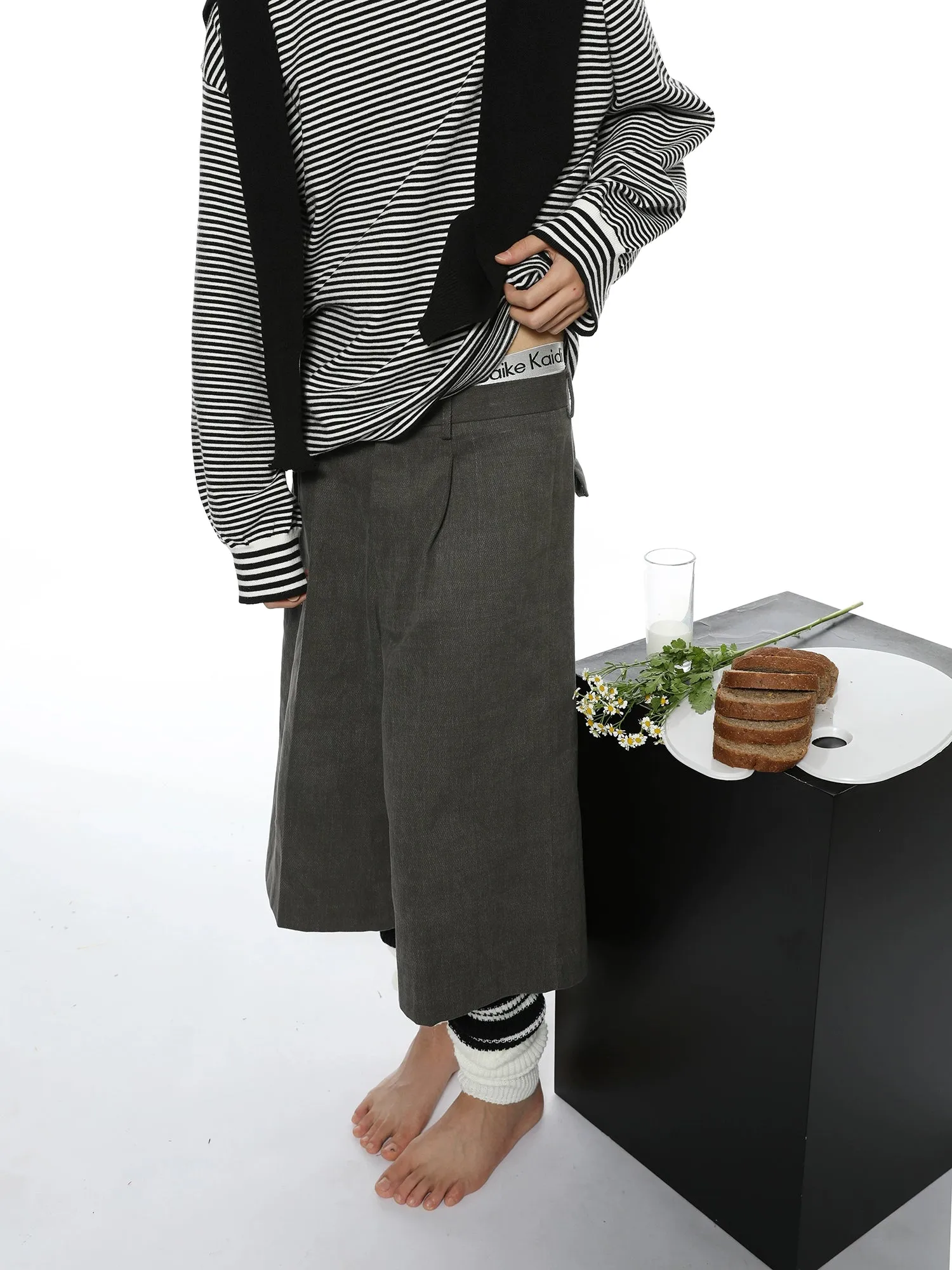 Oversized Textured Retro Blazer and Trousers Co-ord Set