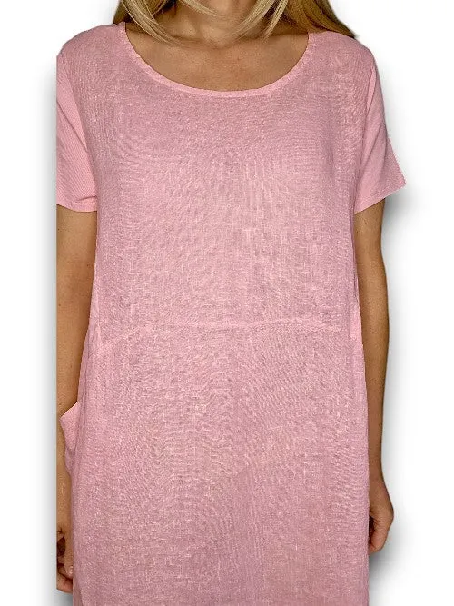 Sized Helga May Jungle Dress: Plain Baby Pink